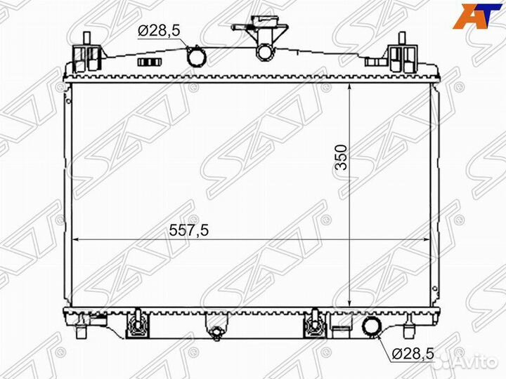 Радиатор mazda 2/demio DE# 07