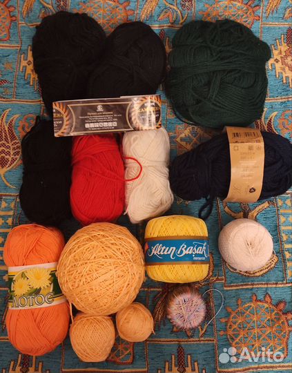 Пряжа разная, остатки