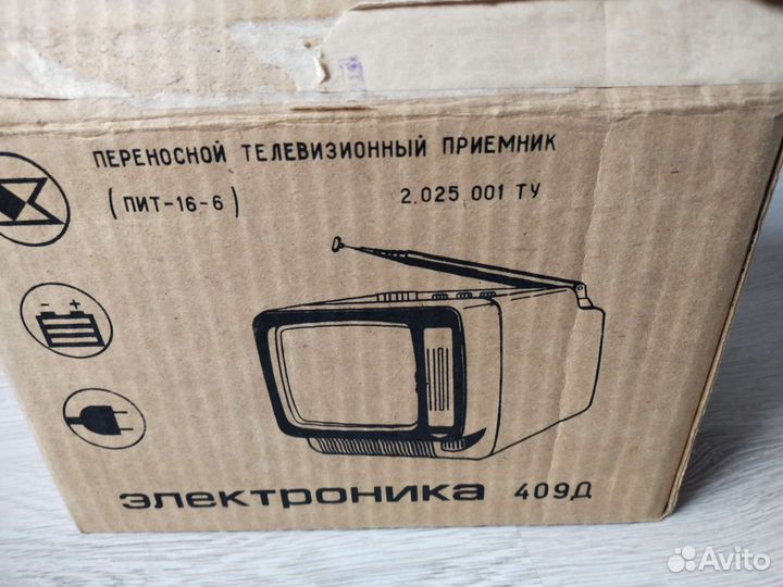 Телевизор переносной электроника 409д