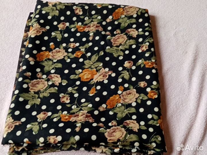 Отрезы ткани из СССР шелк