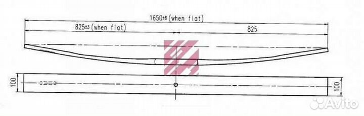 Лист рессоры коренной MAN TGA