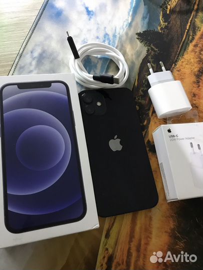 iPhone 12 black 128gb рст 90 акб