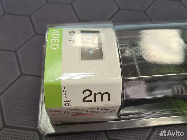 Кабель hdmi 2M high speed поворотный