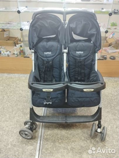 Коляска для двойни/погодок peg perego aria twin