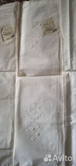 Наволочки СССР 1969 г, ришелье, пододеяльник