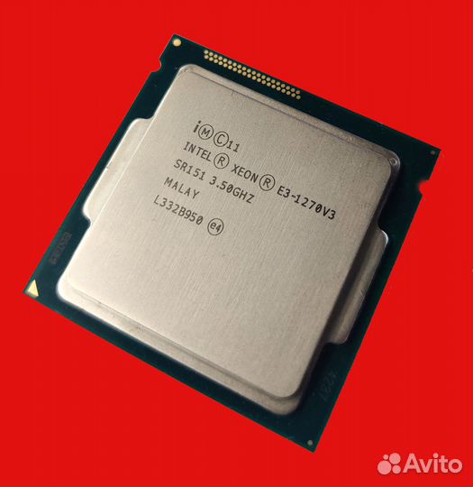 Процессор Xeon E3-1270v3 (Intel Core i7 4790)