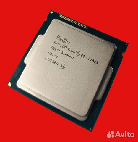 Процессор Xeon E3-1270v3 (Intel Core i7 4790)
