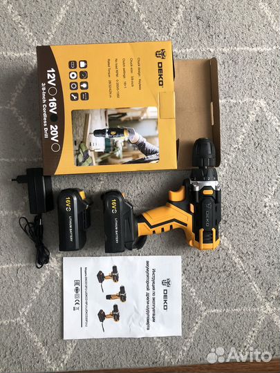 Дрель Шуруповерт 12,14,16,20v, 220v