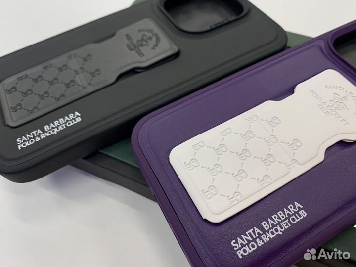 Кожаный чехол с подставкой для iPhone 14 Pro