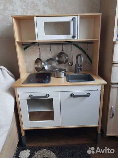 Детская Кухня IKEA дуктиг с посудой+овощи+набор
