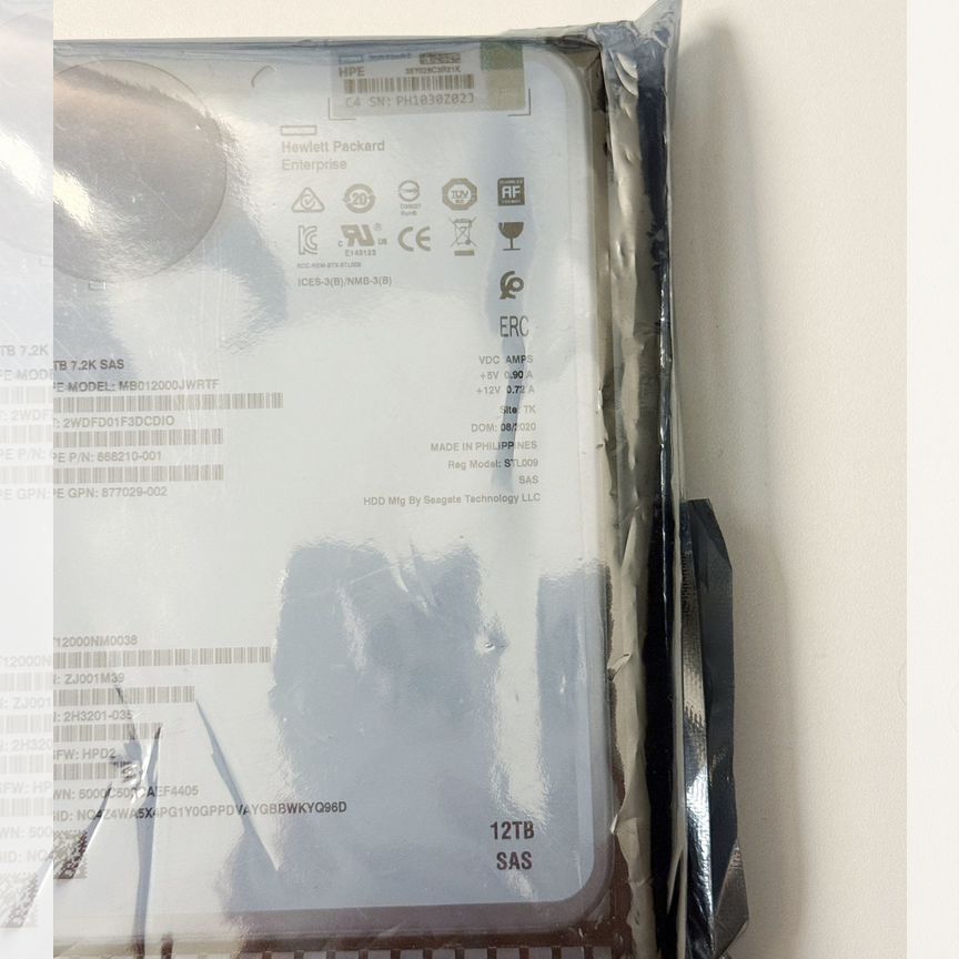 [ST12000NM0038] Hpe Hdd 12тб 12gb/S Sas 3.5" Mb012000jwrtf St12000nm0038