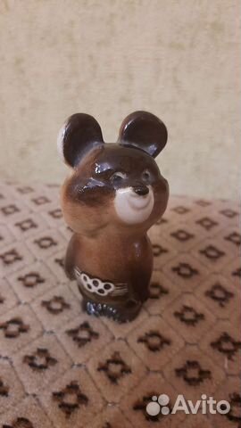 Олимпийский мишка 1980г фарфор