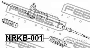 Пыльник рулевой рейки (к-т) nissan almera II/prime