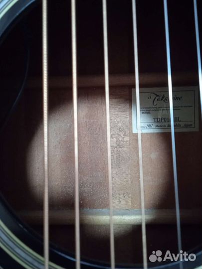 Электроакустическая гитара takamine tdp 010 bl