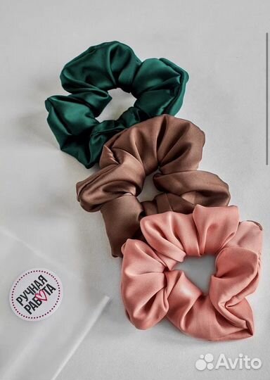 Шелковые резинки для волос набор