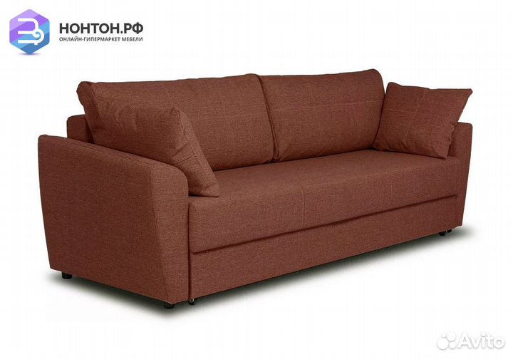 Диван еврокнижка Мюнхен терракотовый