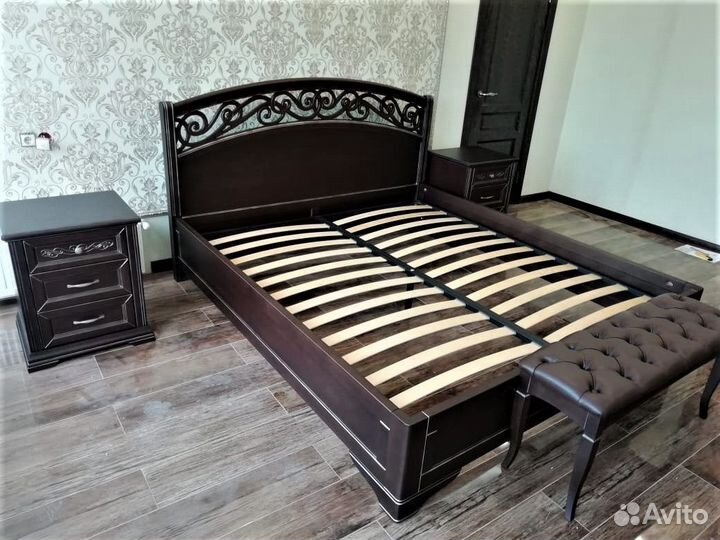 Тумба прикроватная массив Бука