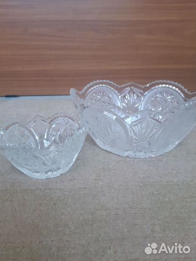 Хрустальные салатники СССР