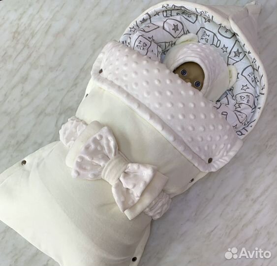 Конверт одеяло на выписку зима