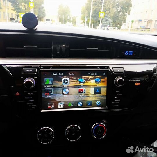 Магнитола на toyota corolla