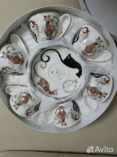 Чайный набор Парижские коты