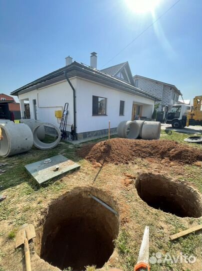 Септик под ключ из колец