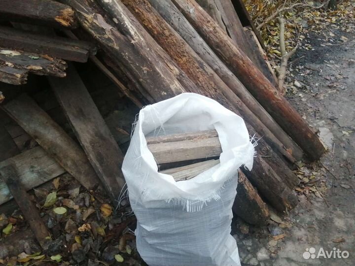 Дрова в мешках