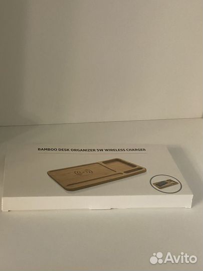 Настольная беспроводная зарядка/органайзер Bamboo