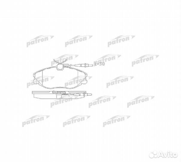 Колодки peugeot 406 95-04, 406 Break 96