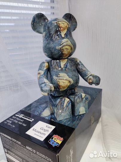 Медведь bearbrick Вангог