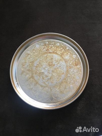 Тарелка СССР от бритвенного прибора алюминиевая