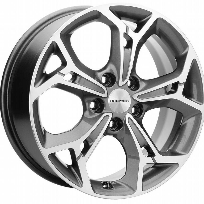 Диски Khomen KHW1702 7x17 5x114.3 ET48.5 D67.1 Gray-FP