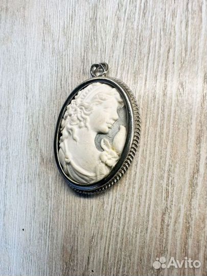 Винтажный медальон Камея Франция