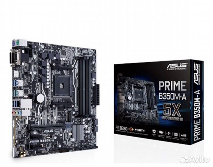 Материнская плата asus prime B350M-A