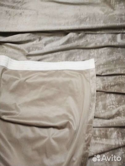 Шторы 4 штук новые Бархат серый узор