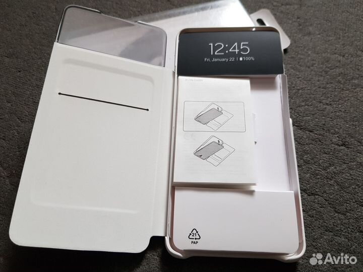 Оригинал SMART S-View Чехол для Samsung A52 белый