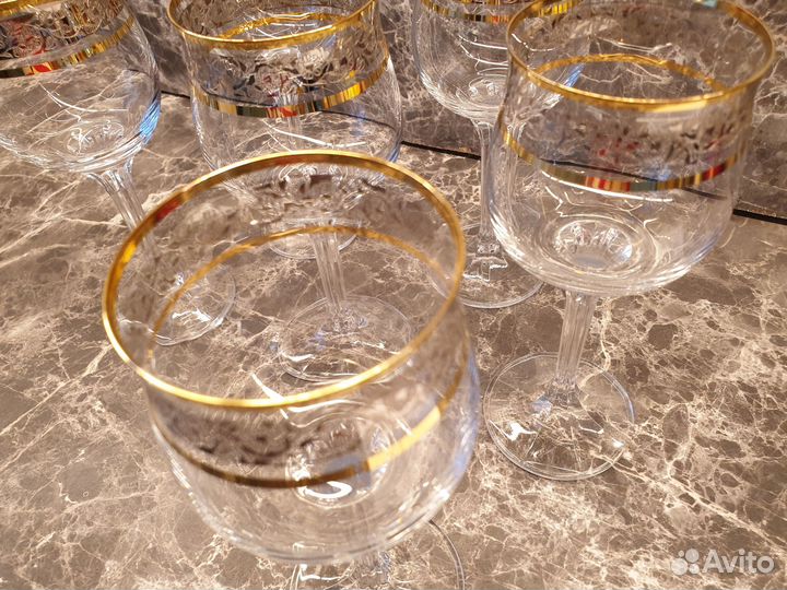 Бокалы для вина 230 панто платина Чехия Богемия