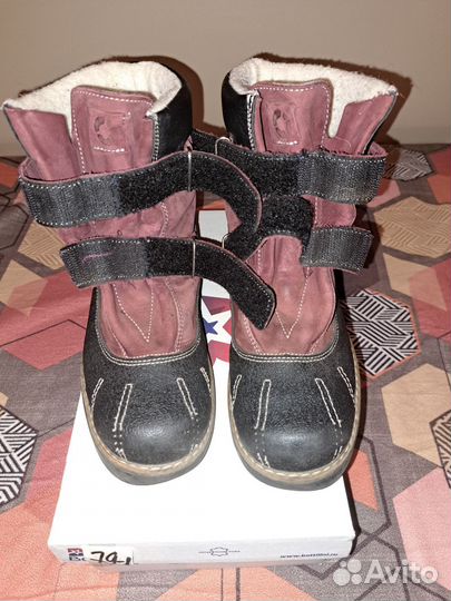 Ботинки демисезонные для девочки, 35 размер