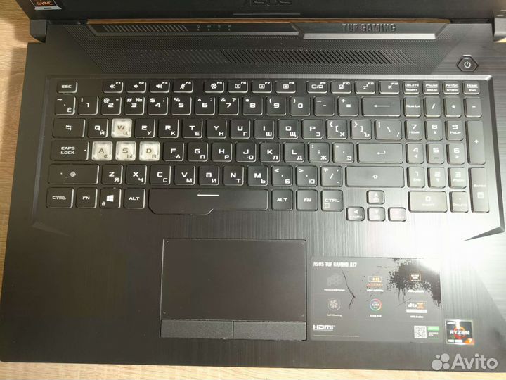 Ноутбук asus tuf gaming A17 FA706II