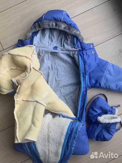 Комбинезон демисезонный зимний 62 68 74 80