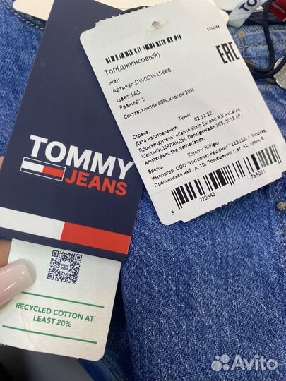 Новый топ Tommy jeans оригинал