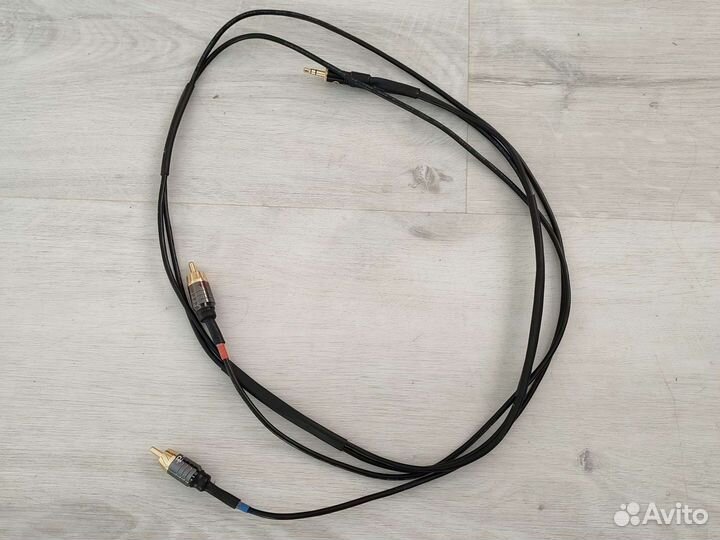 Аудиокабель экранированный jack 3.5 х 2 RCA