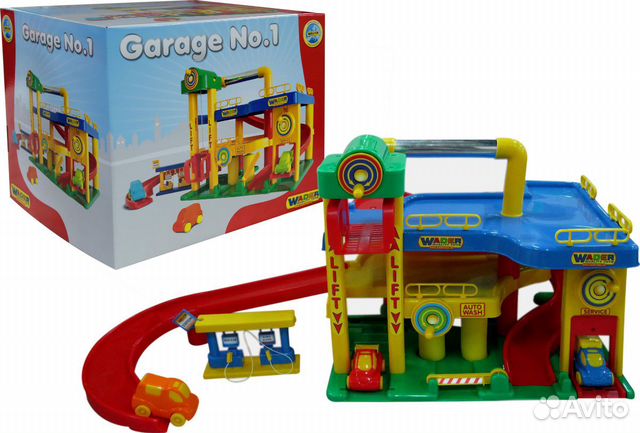 Игрушка гараж 2ух уровневый 