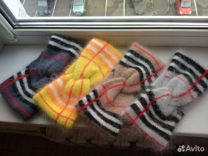 Повязки на голову из пуха норки