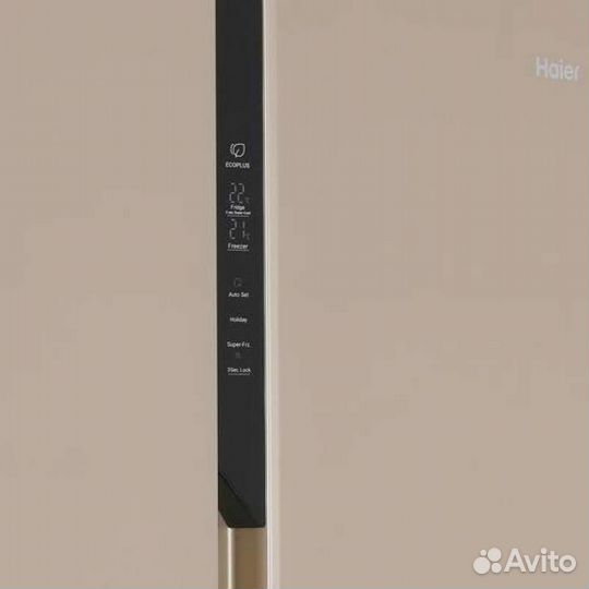 Холодильник (Side by Side) Haier золотой