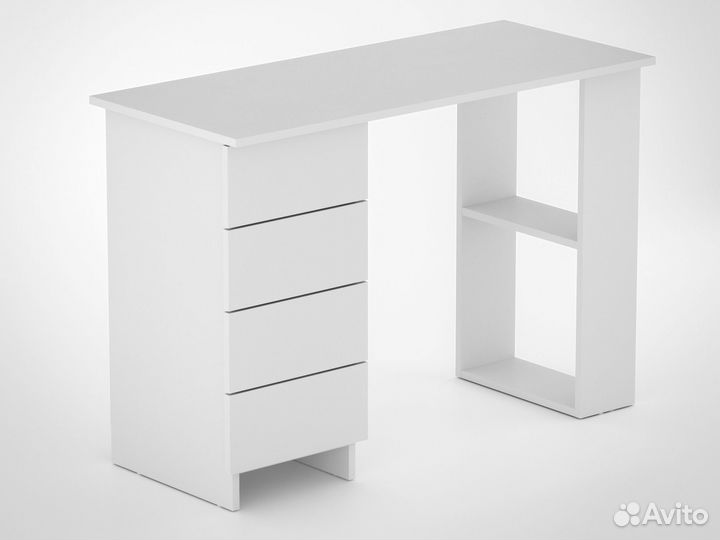 Стол письменный с ящиками и полками