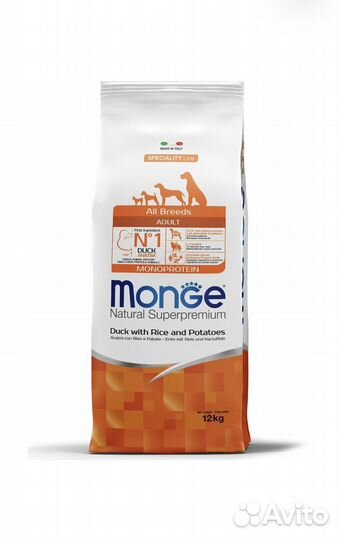 Корм для собак монж