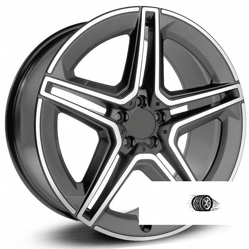 Литые диски rplc R21 / 11J PCD 5x112 ет 42 цо 66.6 Me83 hbfp Антрацитовый с полированной лицевой пов