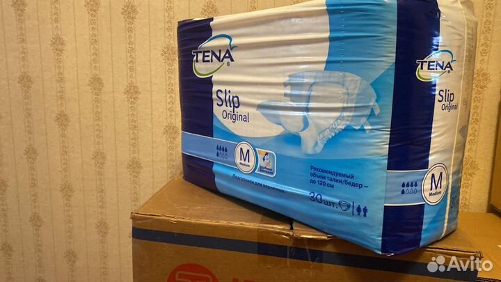 Памперсы для взрослых размер m по 30 штук