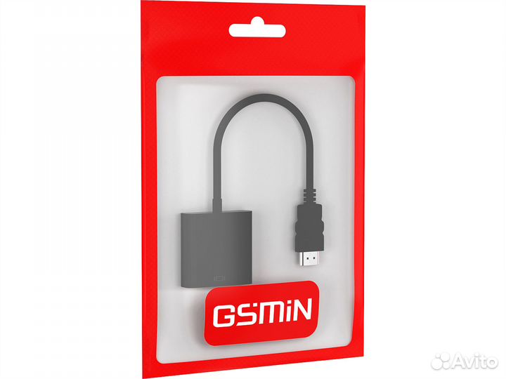 Переходник адаптер gsmin B5 hdmi (M) - VGA (F)